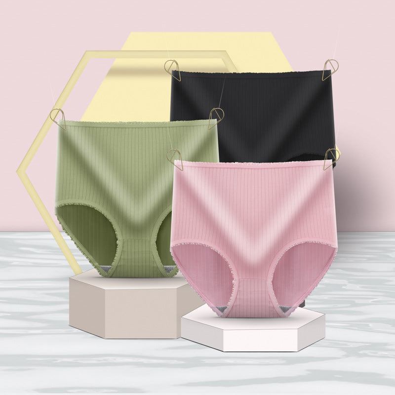 Buy 3 Get 3 Free Pack Plus-Size High-Waist Seamless-Trim Panties for Everyday Ease