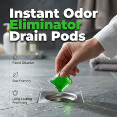 Bio-Enzyme Drain Odor Capsules, 30 Capsules per Box, Green