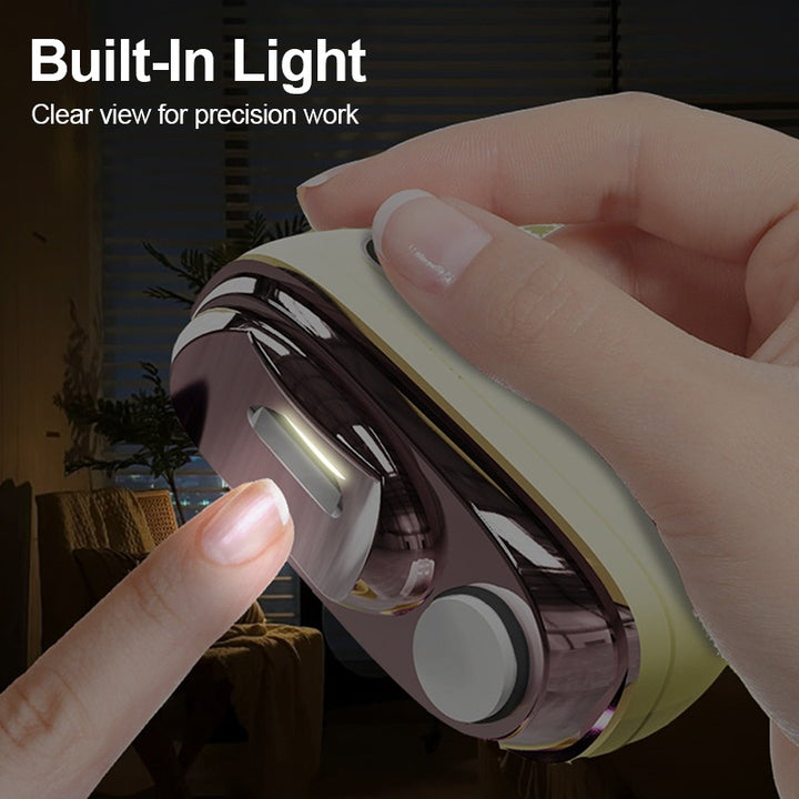 Electric Nail Clipper - 2-in-1 Trimmer &amp; Nail Grinder, Safe for Seniors
