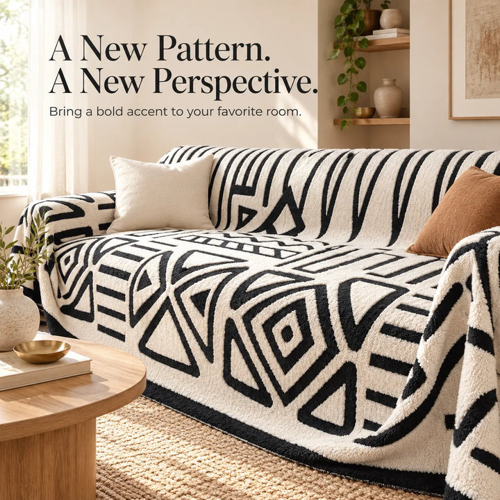 Plush Sofa Cover Protector – Soft, Anti-Slip, Machine-Washable