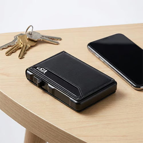 RFID-Blocking Bifold Wallet with Pop-Up Card Access
