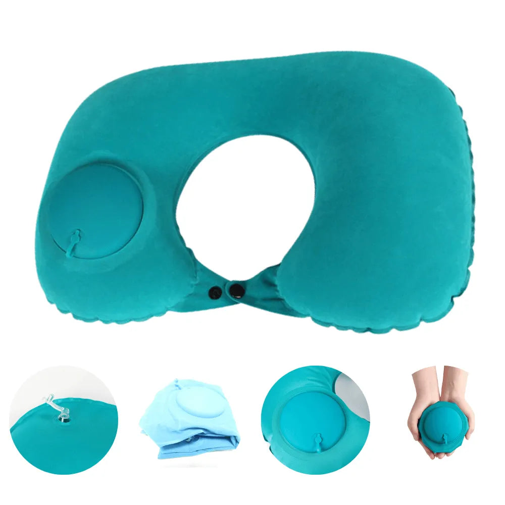 CloudRest Adjustable Inflatable Travel Neck Pillow