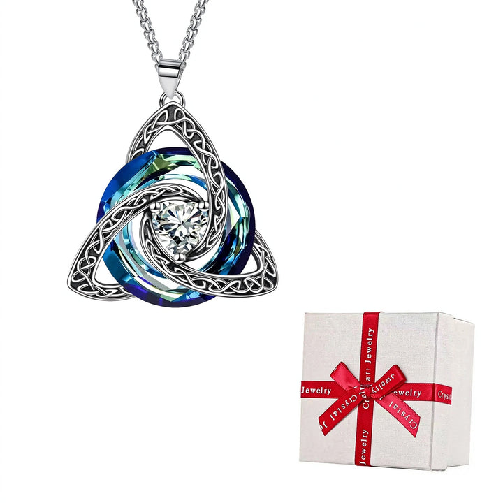 Celtic Birthstone Necklace - Dainty Birth Month Pendant Jewelry