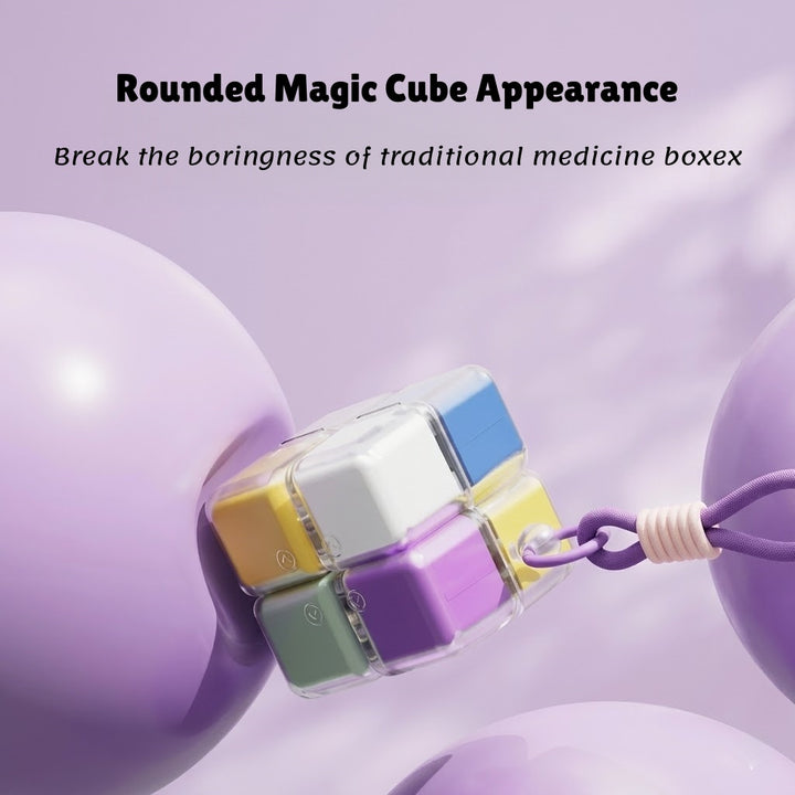 Magnetic Pill Cube Portable | Clever Travel Storage