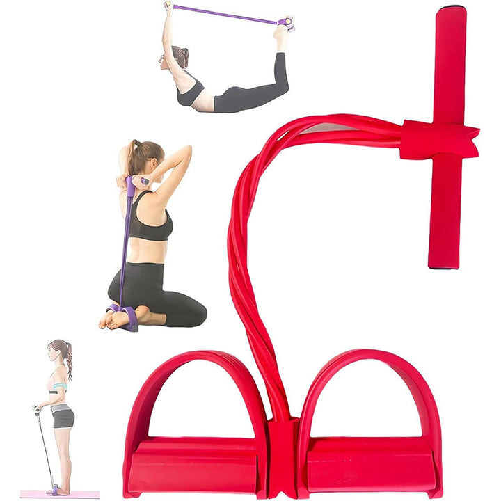 Fitness Pedal Ankle Puller - RED
