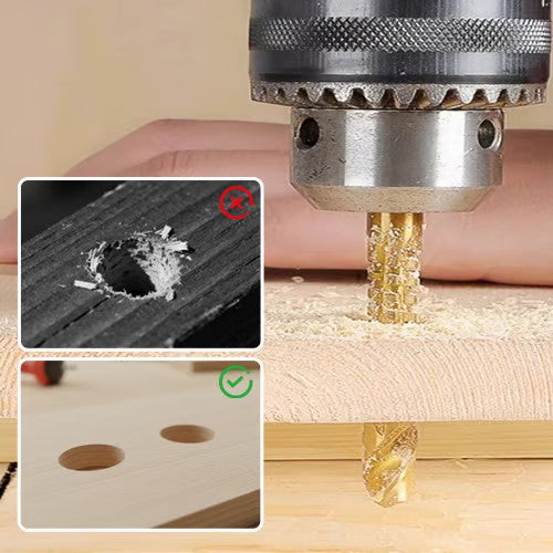 6-Piece Serrated Drill Bit Set — Cobalt Tips That Open Any Hole