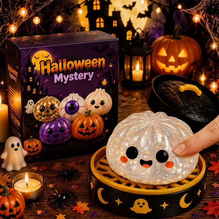 Halloween Dumpling Squishy Toy - Soft Stress Relief Sensory Fidget