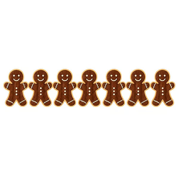 Christmas LED Wall Silhouette Lights — 7-Piece Wooden Set