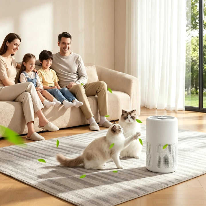 HEPA Air Purifier w/ Filter &amp; Aroma Pad – Odor Free, Sleep-Friendly