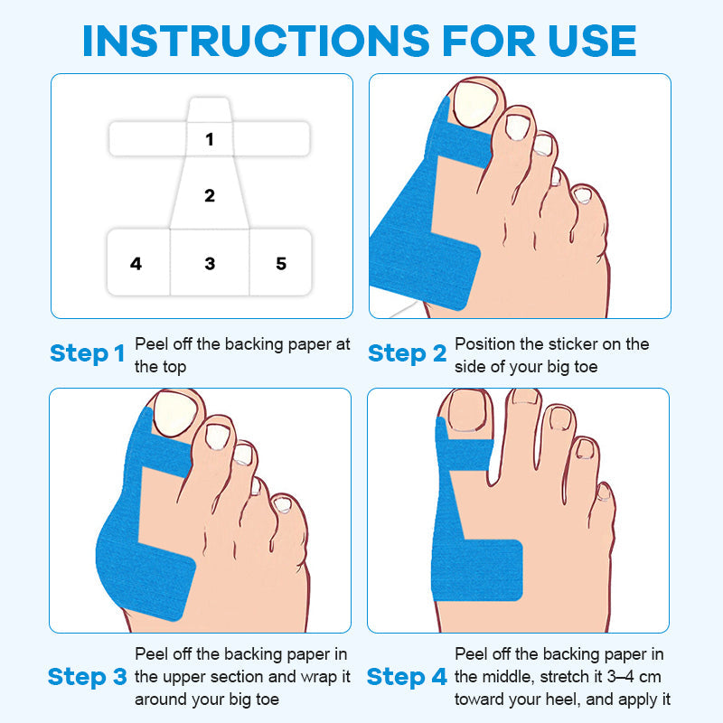 Toe Support Straps for Comfortable, Gentle Foot Relief