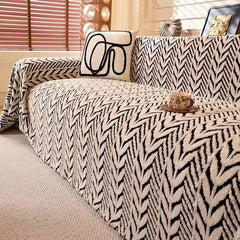 Plush Sofa Cover Protector – Soft, Anti-Slip, Machine-Washable