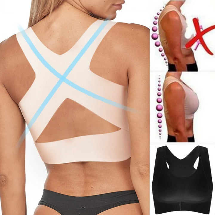 Seamless Posture Support Bra - Comfortable Lift &amp; All-Day Wear