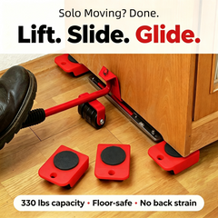 Furniture Lifter &amp; Slider Set – Move Heavy Furniture Alone, Protect Floors