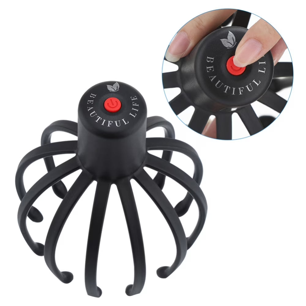 Electric Scalp Massager with 3 Modes, 360 Degree Head Massager, Cordless Portable Head Scratcher for Stress Relax