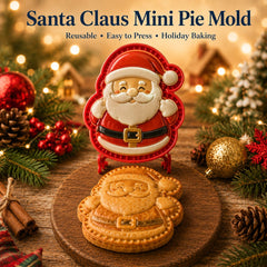 9-Design Christmas Mini Pie Mold Collection – Reusable Embossed Molds