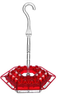 Ant Proof Hummingbird Feeder | 30 Feeding Ports, UV Resistant &amp; Ideal for Outdoor Bird Watching - Red