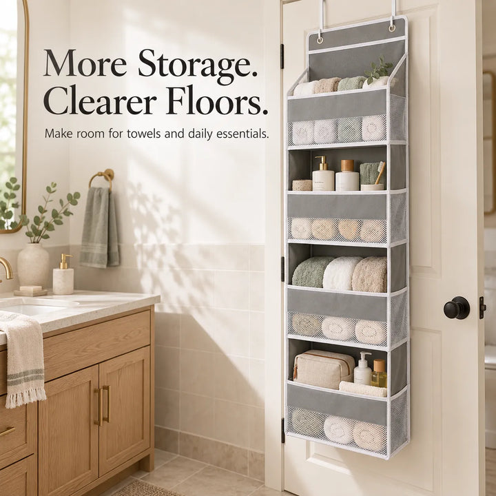 5-Tier Hanging Organizer with Mesh Pockets – Large Capacity Storage