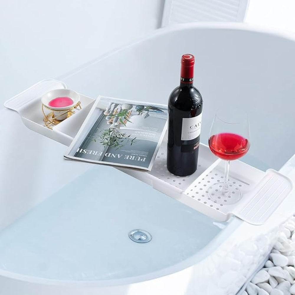 Essential Bathtub Caddy Tray - White