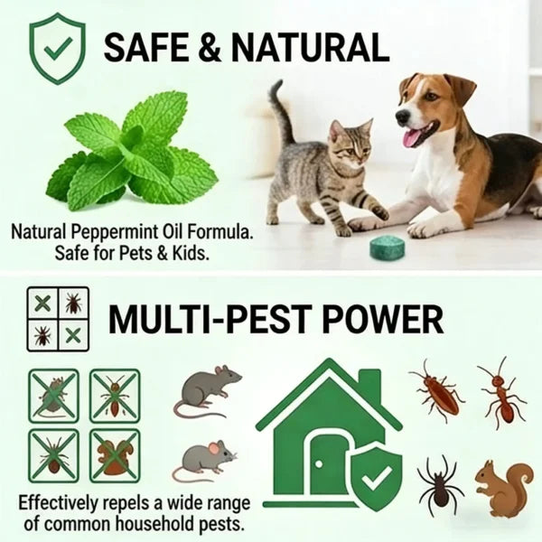 Natural Peppermint Oil Rodent Repellent Balls (12-Pack)