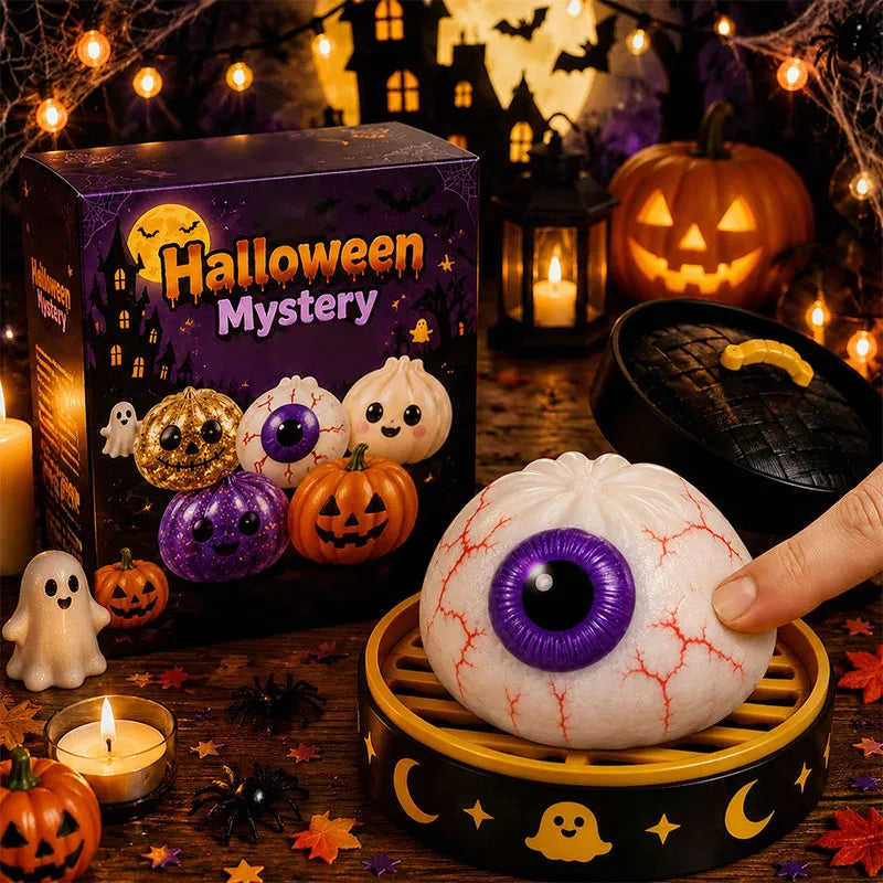 Halloween Dumpling Squishy Toy - Soft Stress Relief Sensory Fidget