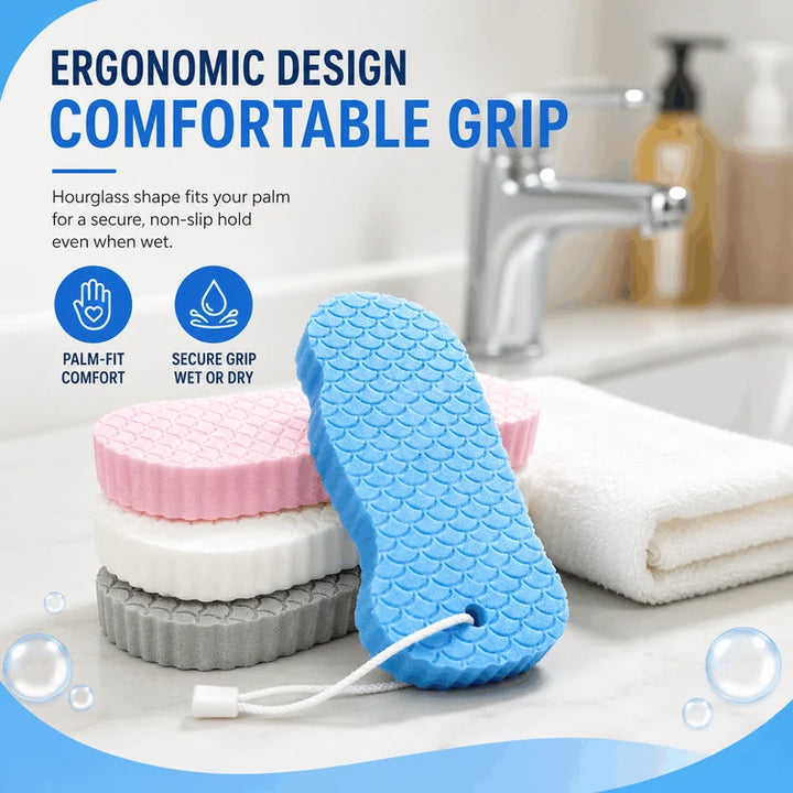 2-Pack Soft PVA Exfoliating Bath Sponge for Smooth Skin