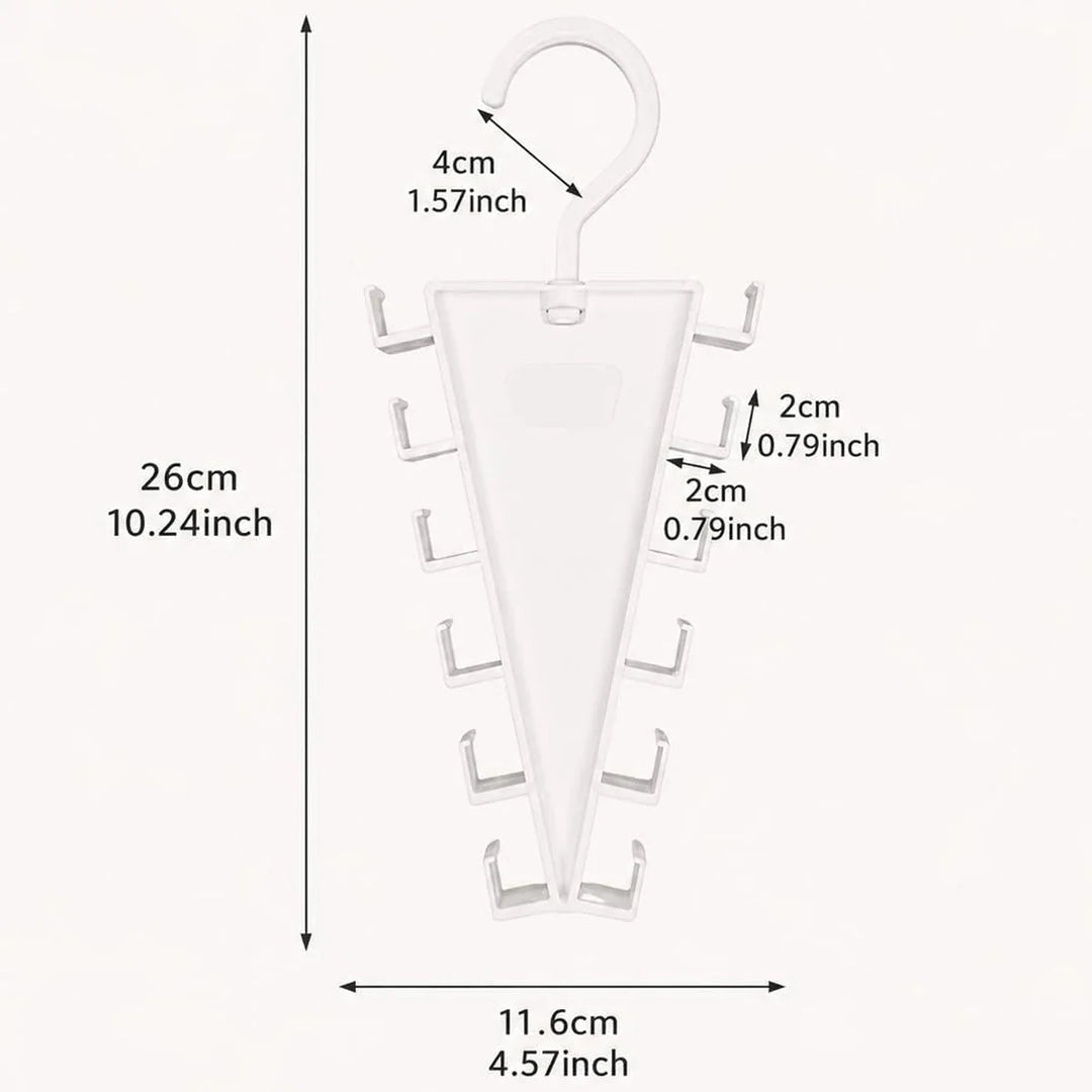 2-Pack V-Shape 12-Hook Closet Hanger Organizer