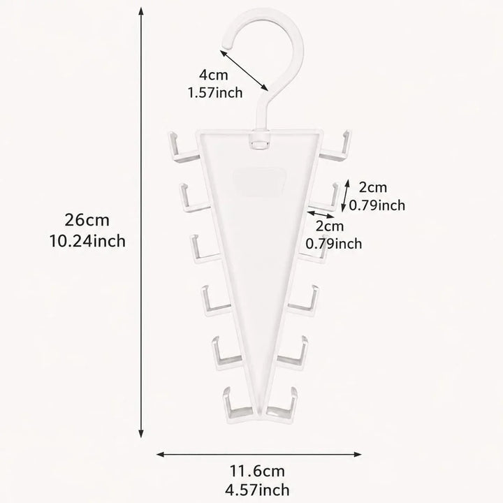 2-Pack V-Shape 12-Hook Closet Hanger Organizer