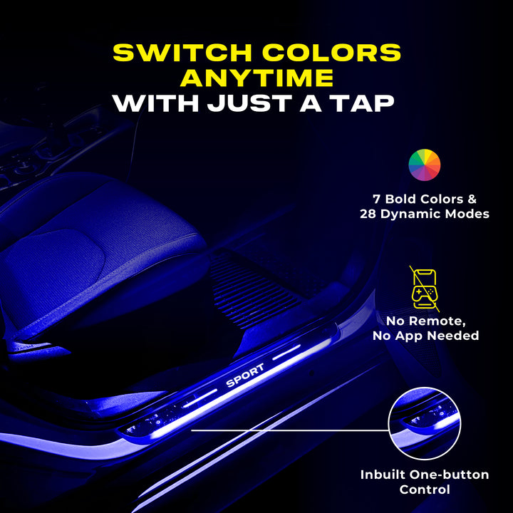 Dynamic Wireless Car Welcome Pedal Lights (Magnetic Smart Sensor)
