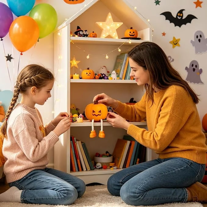 Squishy Pumpkin Night Light – USB Rechargeable, 3 Brightness Levels
