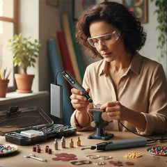 Problem: bulky corded tool on tiny work