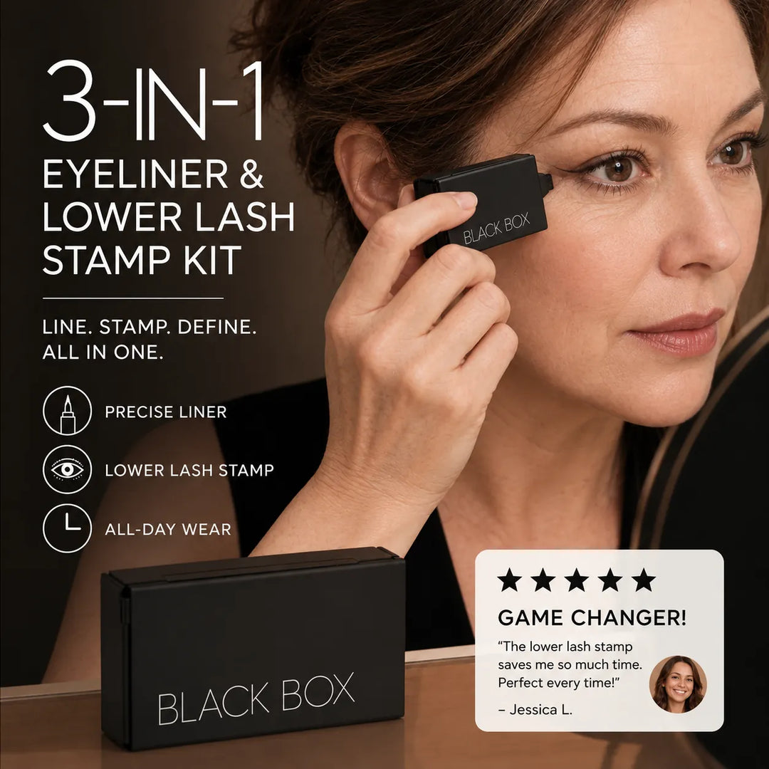 3-in-1 Eyeliner &amp; Lower Lash Stamp Kit – Perfect Wings in Seconds