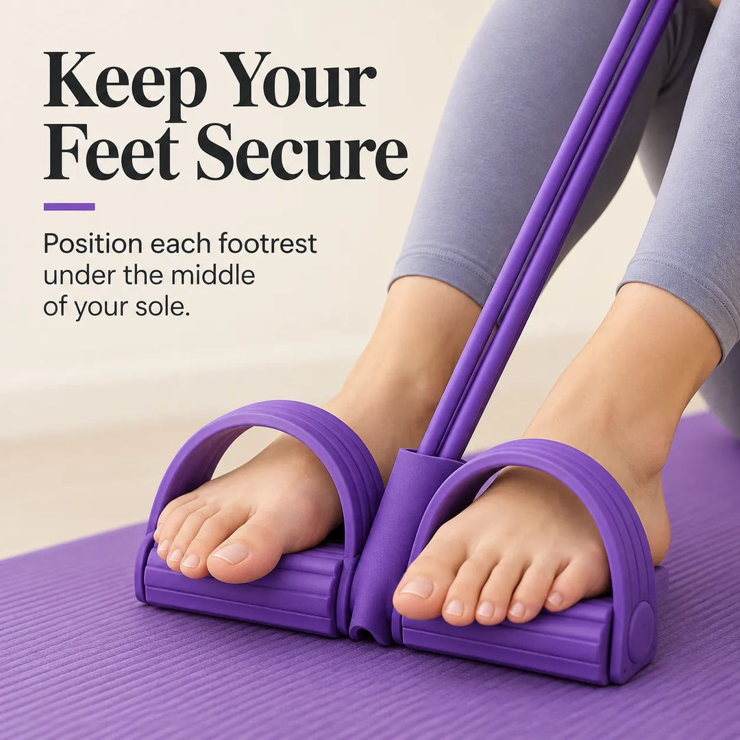 Foot-Anchored Resistance Trainer – Full Body Home Workout (3 Colors)