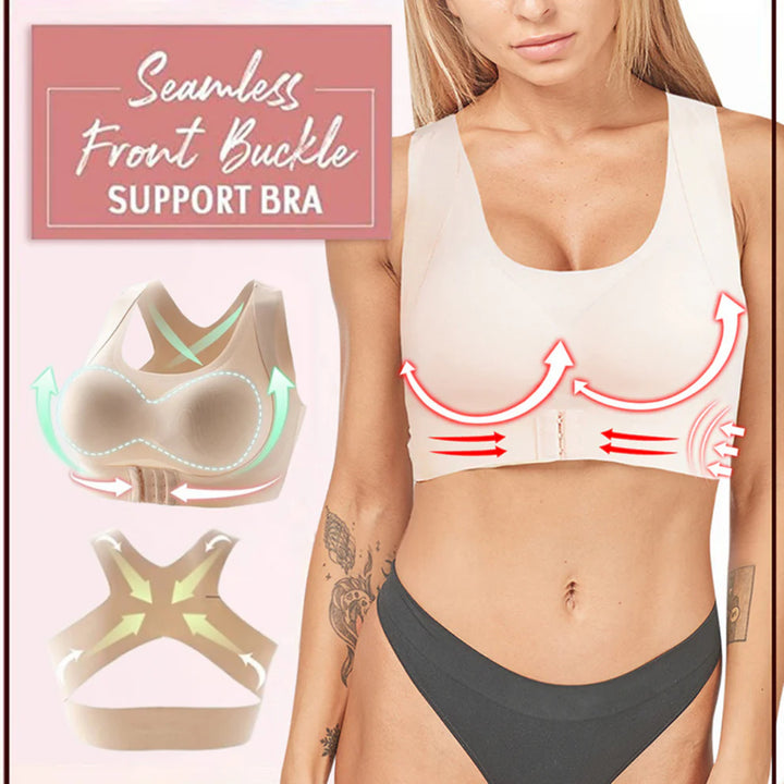 Seamless Posture Support Bra - Comfortable Lift &amp; All-Day Wear
