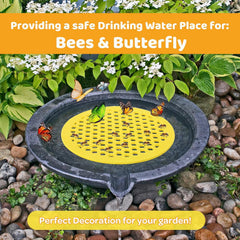 (4-Pack)Floating Bee Station: Safe Watering Pad for Birdbaths