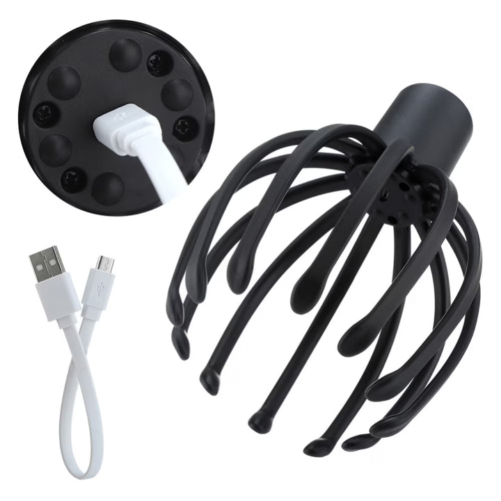 Electric Scalp Massager with 3 Modes, 360 Degree Head Massager, Cordless Portable Head Scratcher for Stress Relax