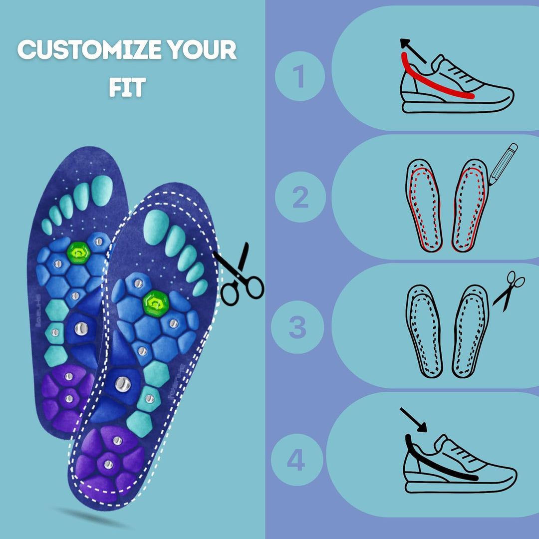Magnetic Massage Insoles - EVA Acupressure Comfort Inserts