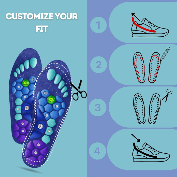 Magnetic Massage Insoles - EVA Acupressure Comfort Inserts