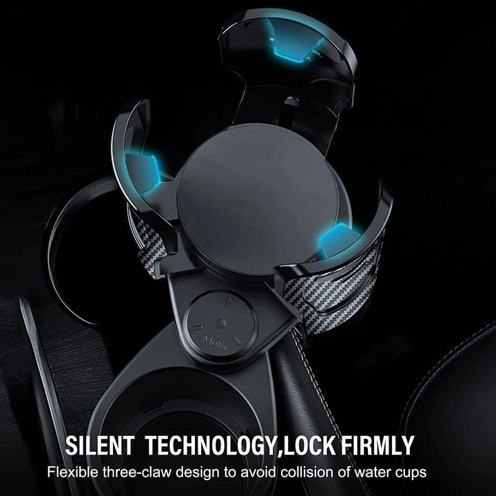 Car Cup Holder Expander | Locks Tight on Every Turn