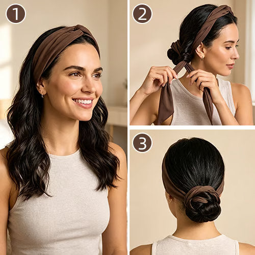 Heatless Curling Headband — Soft Overnight Waves Without Hot Tools