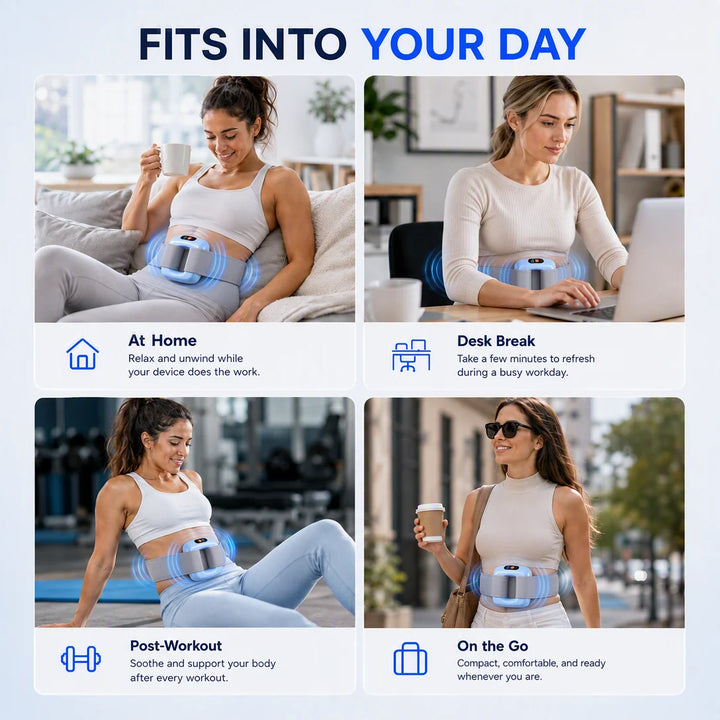 6-in-1 Deep Vibration Fascia Massager for Full-Body Relief