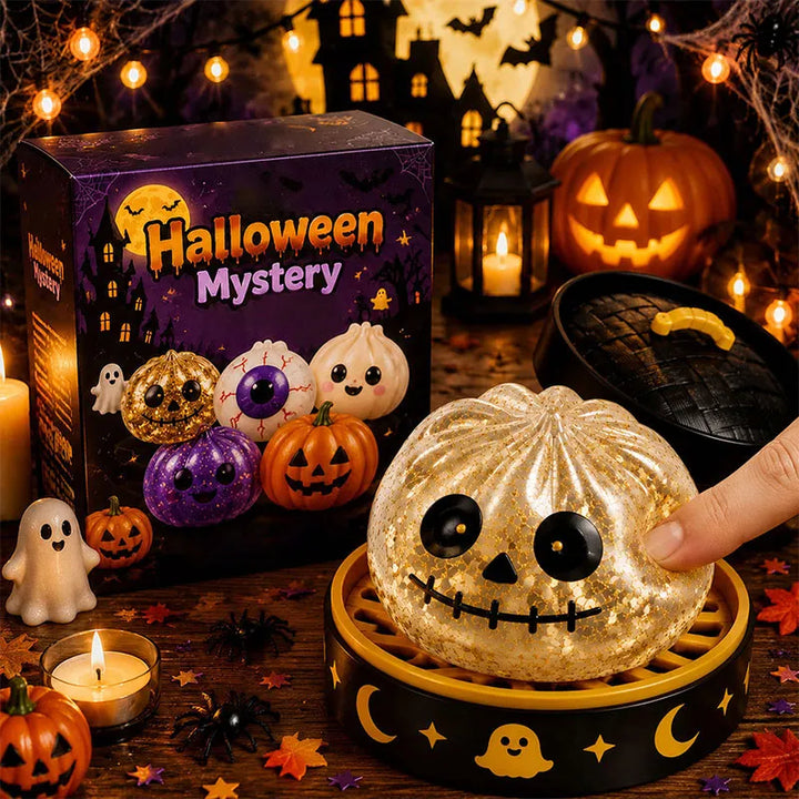 Halloween Dumpling Squishy Toy - Soft Stress Relief Sensory Fidget