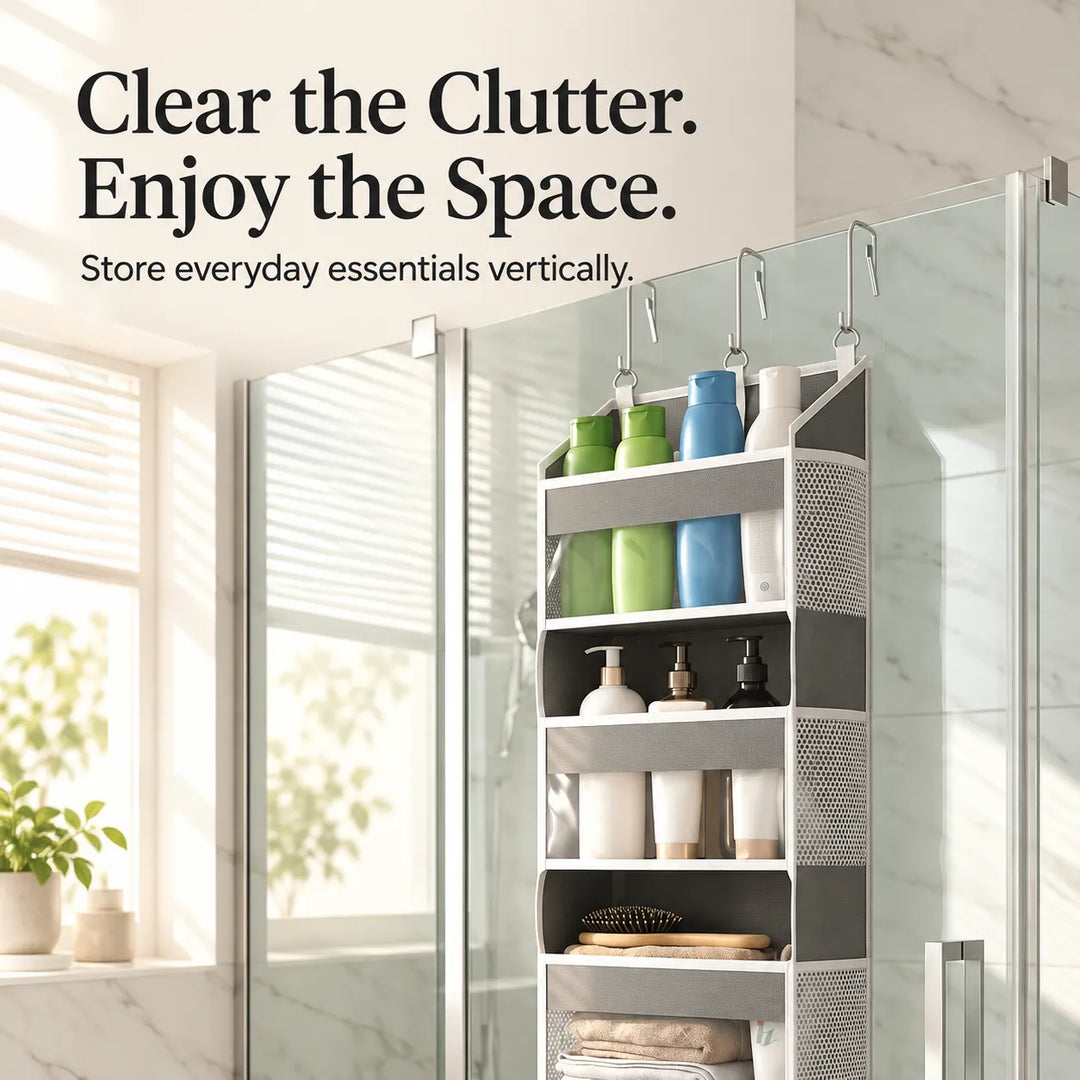 5-Tier Hanging Organizer with Mesh Pockets – Large Capacity Storage