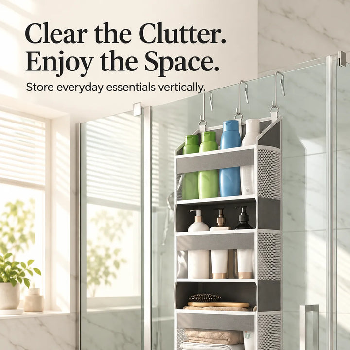 5-Tier Hanging Organizer with Mesh Pockets – Large Capacity Storage