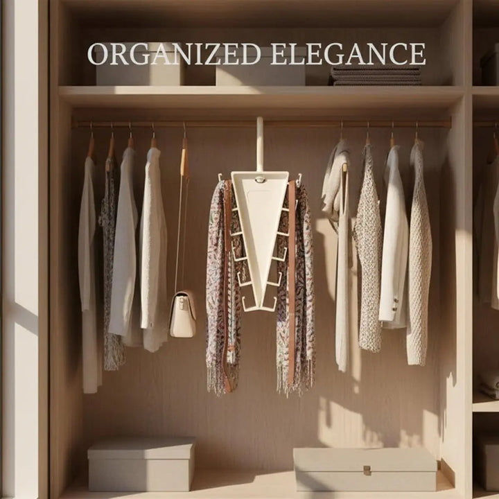 2-Pack V-Shape 12-Hook Closet Hanger Organizer