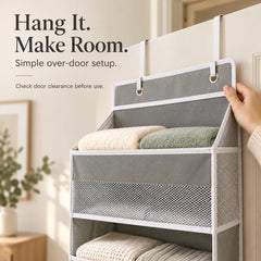 5-Tier Hanging Organizer with Mesh Pockets – Large Capacity Storage