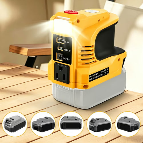 Tool Battery Inverter – Portable Power for Camping &amp; Emergencies
