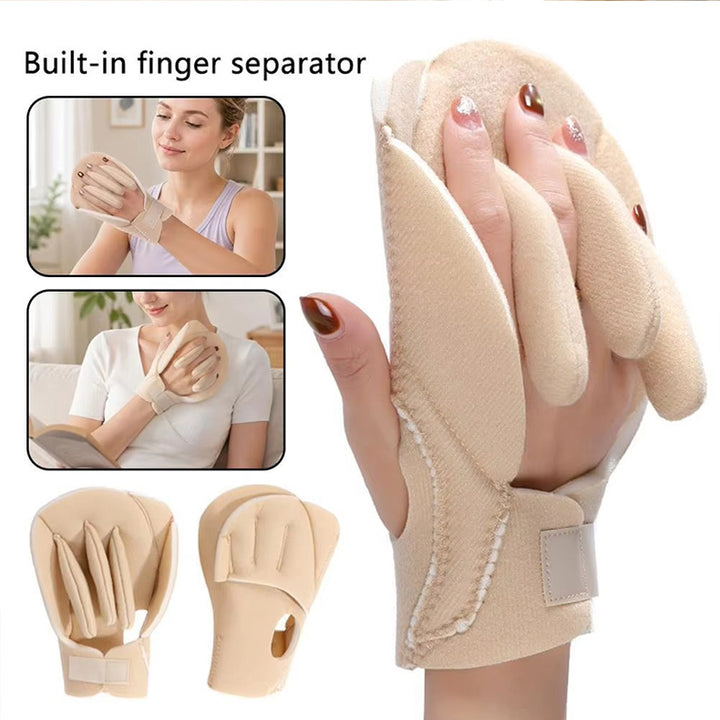 Finger Separator Glove, Soft Splint for Stiff Fingers, Left or Right