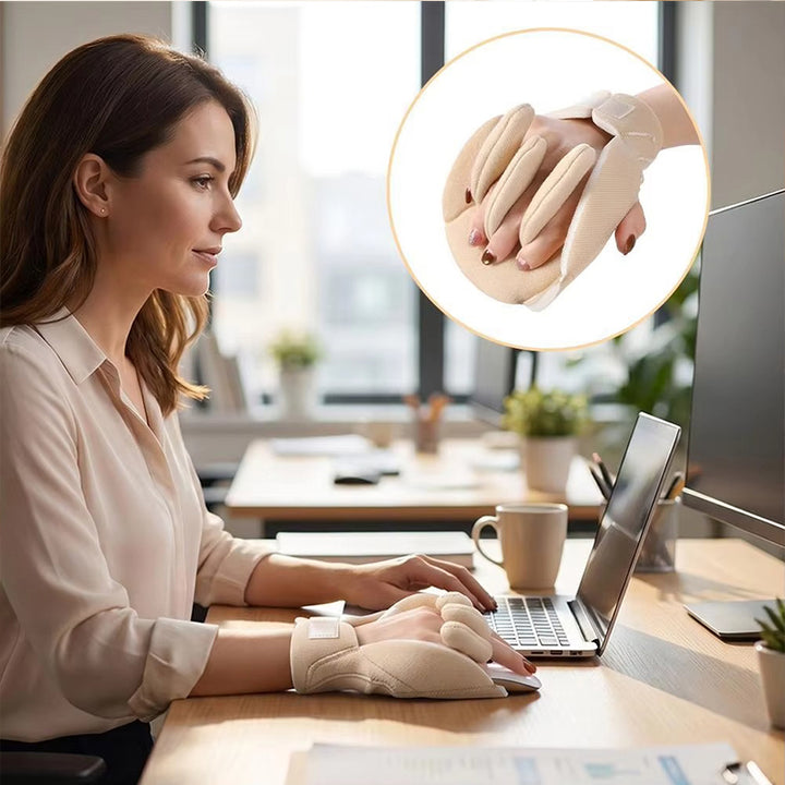 Finger Separator Glove, Soft Splint for Stiff Fingers, Left or Right