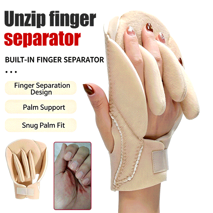 Finger Separator Glove, Soft Splint for Stiff Fingers, Left or Right