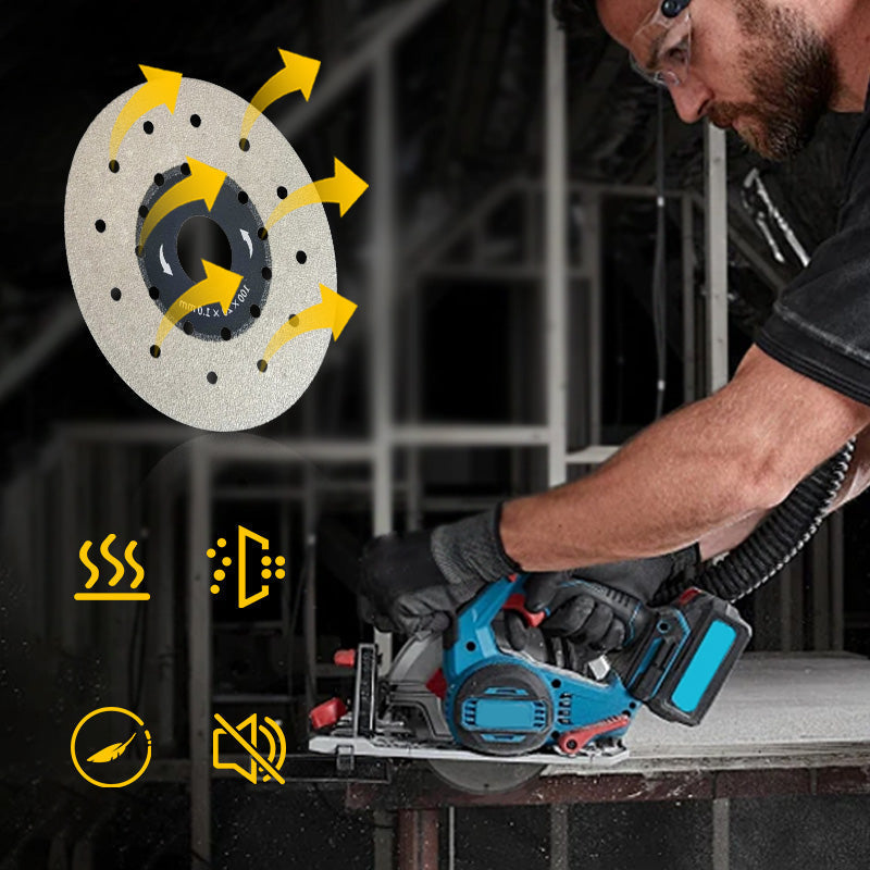 Diamond Cutting Disc for Stone and Tile, 100mm Multi-Hole Blade